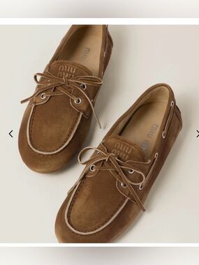 Miu Miu Faded Brown Moccasins for Women size 35.5 excellent condition!